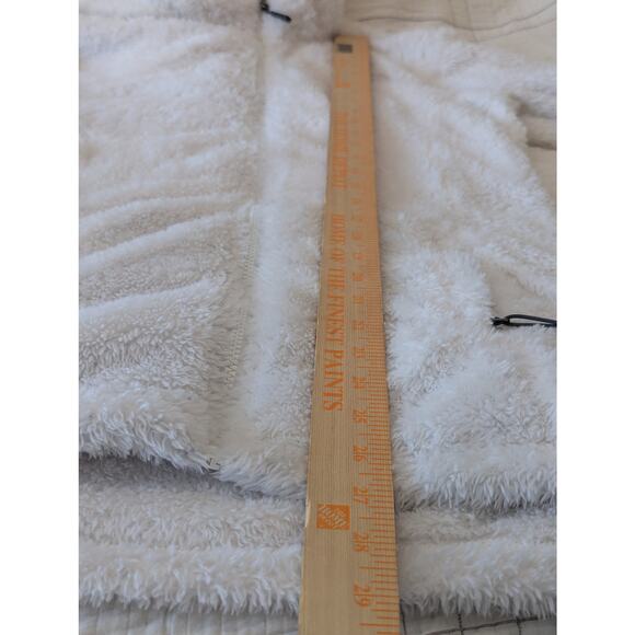 The North Face Osito 2 Fleece Sherpa Fuzzy White Zip Jacket with Collar Sz S - Picture 6 of 8